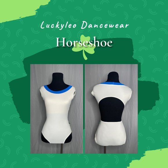 Luckyleo Dancewear Leotard Ballet Leotard in HORSESHOE Style *DISCONTINUED Style - Picture 1 of 6